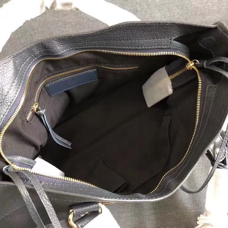 BALENCIAG巴黎世家 機車包 38cm原版山羊皮配金邊 手提肩背斜挎包  BL1374
